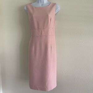 Kasper Pink Sheath Midi Dress for Weddings